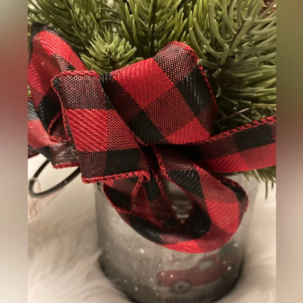 Decorative winter greenery